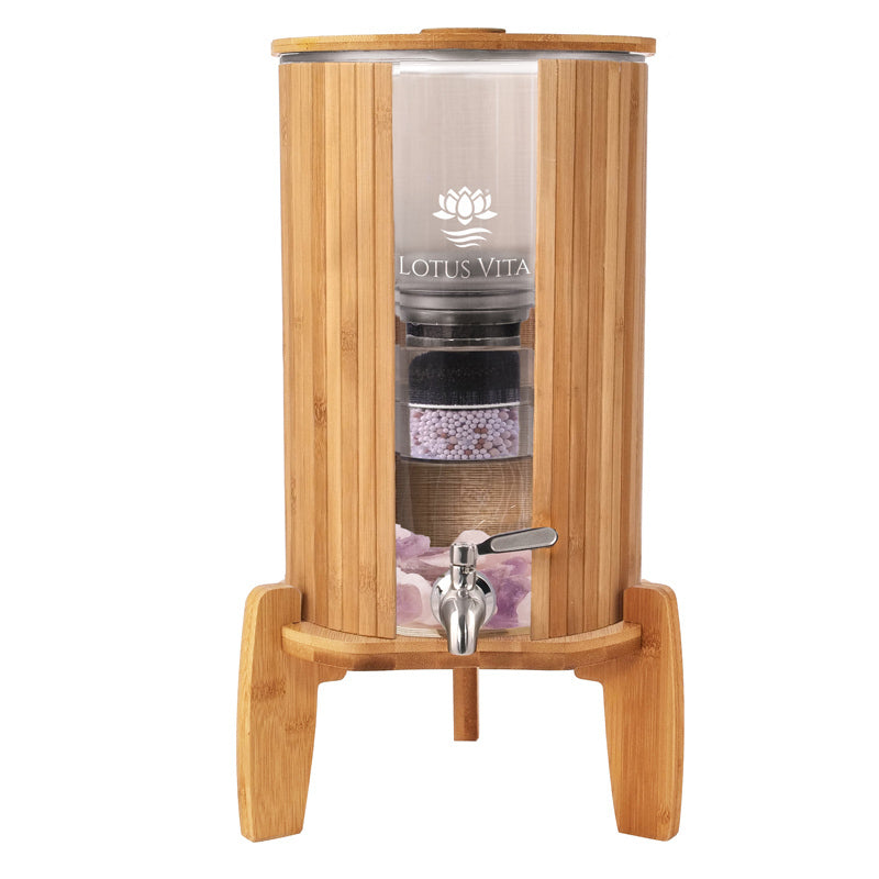 Kiara Bamboo Countertop Filter 4 Liters - with Natura Plus Filter Elem ...